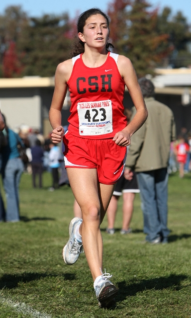 NCS XC D5 Girls-085.JPG - 2009 North Coast Section Cross Country Championships, Hayward High School, Hayward, California